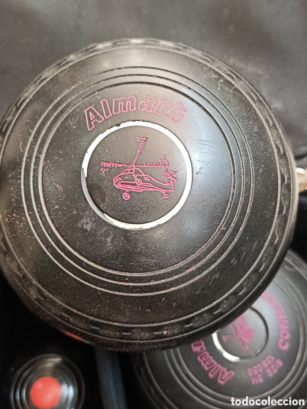 Coleccionismo deportivo: Conjunto de 8 Bolas inglesas con su bolsa original. - Foto 3