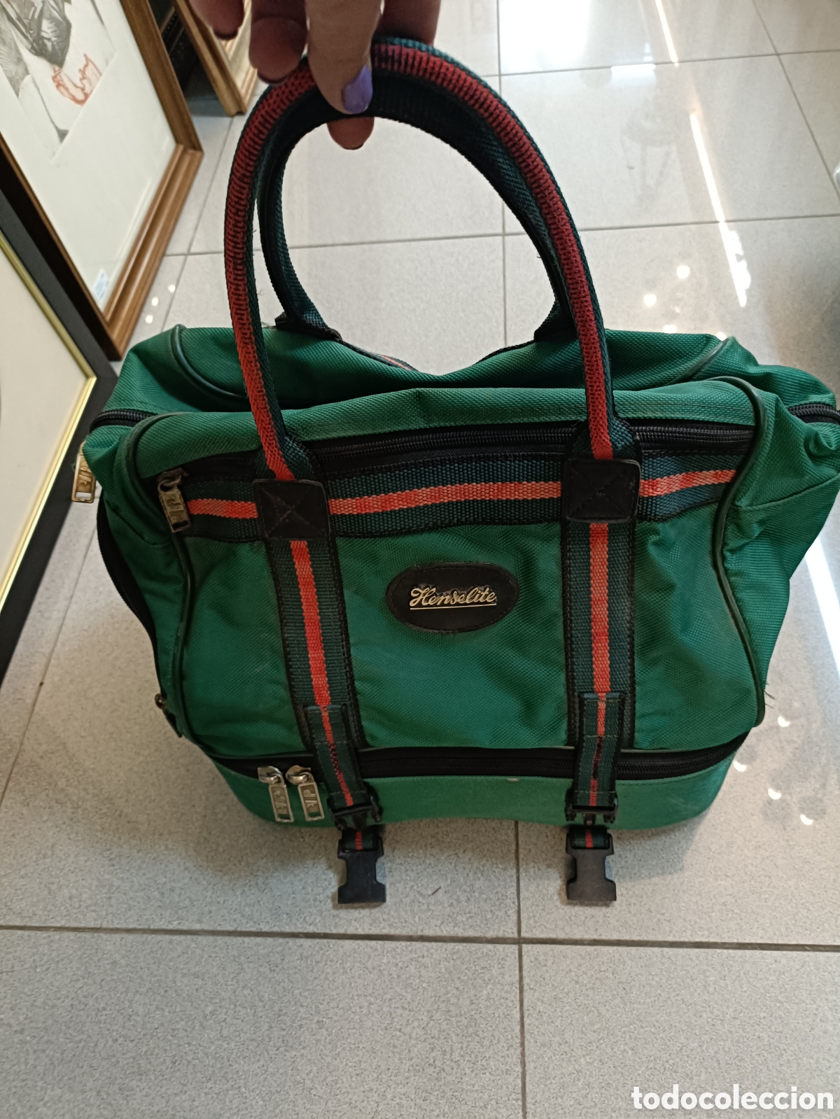 Coleccionismo deportivo: Conjunto de 8 Bolas inglesas con su bolsa original. - Foto 16