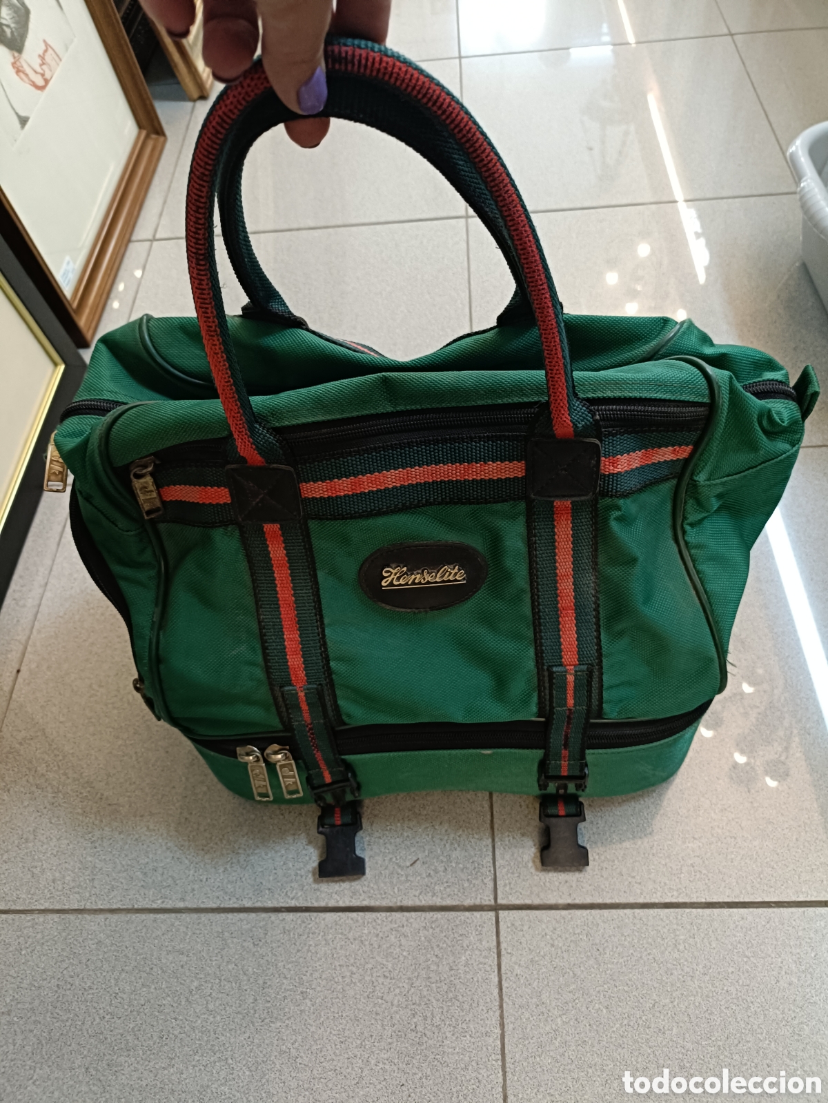 Coleccionismo deportivo: Conjunto de 8 Bolas inglesas con su bolsa original. - Foto 17
