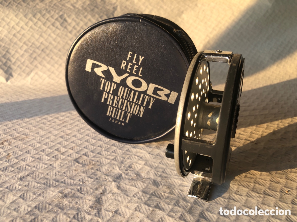 Coleccionismo deportivo: Antiguo carrete pesca mosca RYOBI - Foto 2