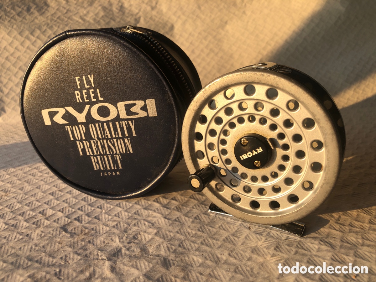 Coleccionismo deportivo: Antiguo carrete pesca mosca RYOBI - Foto 1