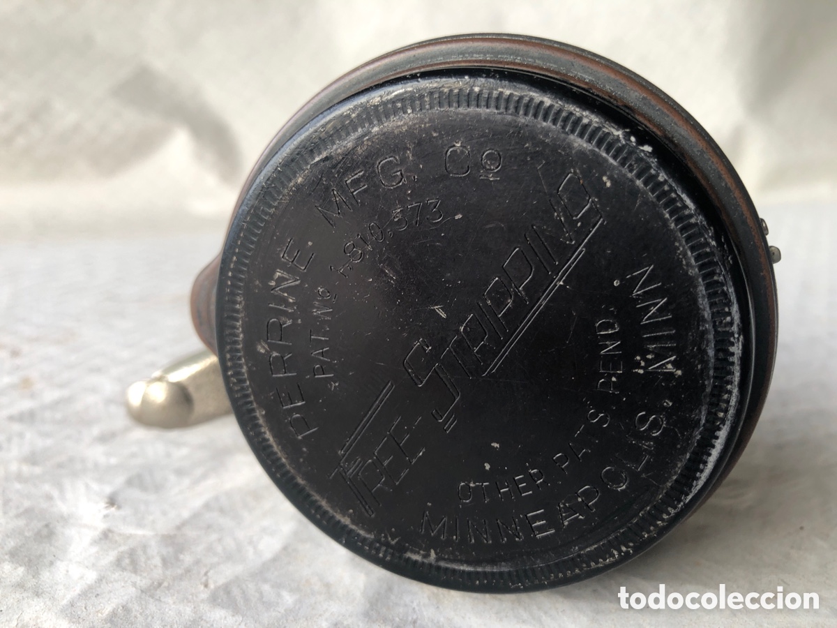 Coleccionismo deportivo: Antiguo carrete pesca mosca automatico PERRINI - Foto 5