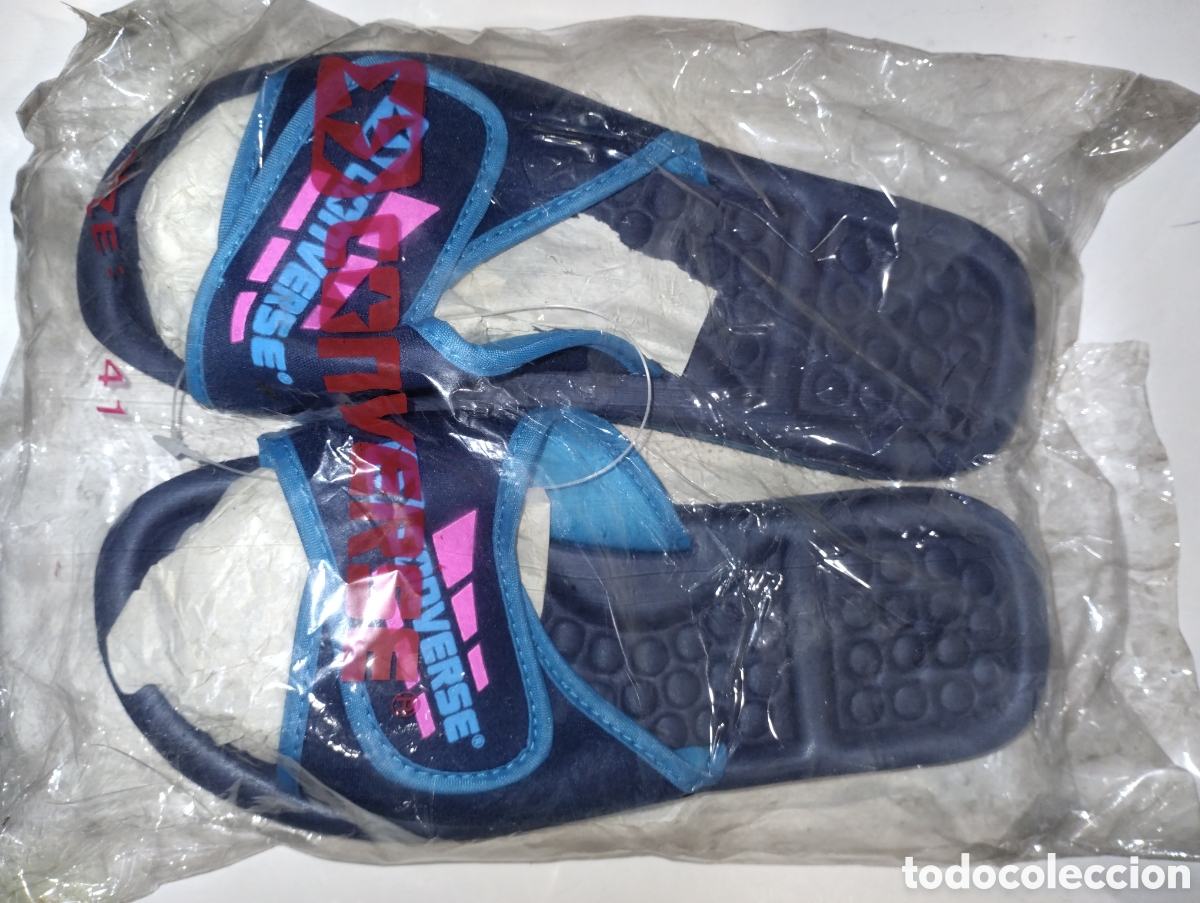 Coleccionismo deportivo: CHANCLAS CONVERSE VINTAGE AZULES 41 - Foto 1
