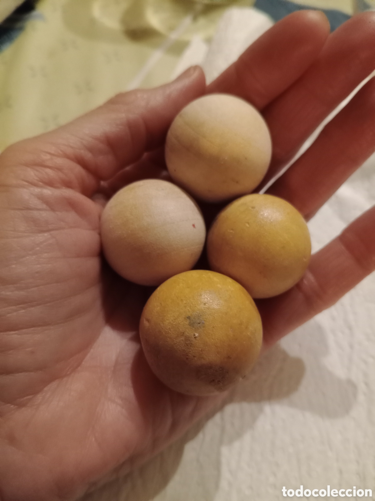 Coleccionismo deportivo: *️⃣4 BOLICHES de MADERA (4x8&euro;) - Foto 2