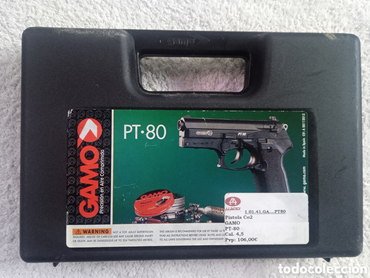 Coleccionismo deportivo: Pistola GAMO PT80 Co2 - Foto 7