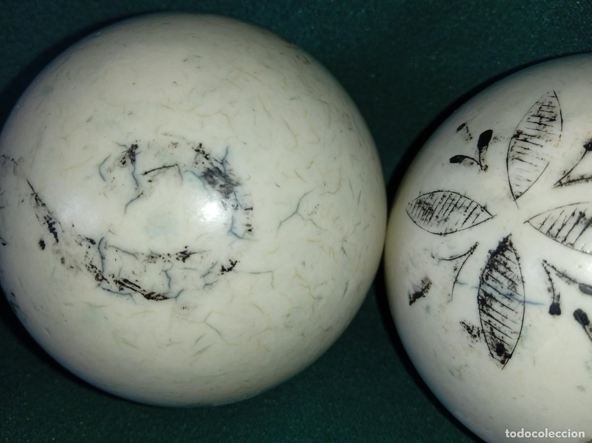 Coleccionismo deportivo: BOLAS de BILLAR decoradas. - Foto 3