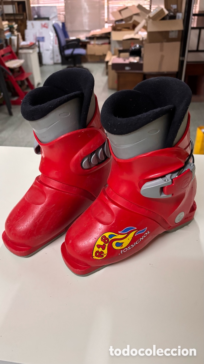Coleccionismo deportivo: Botas de ski infantiles 19,50 - Foto 1