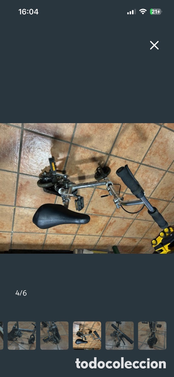 Coleccionismo deportivo: Mini bicicleta robusta - Foto 1