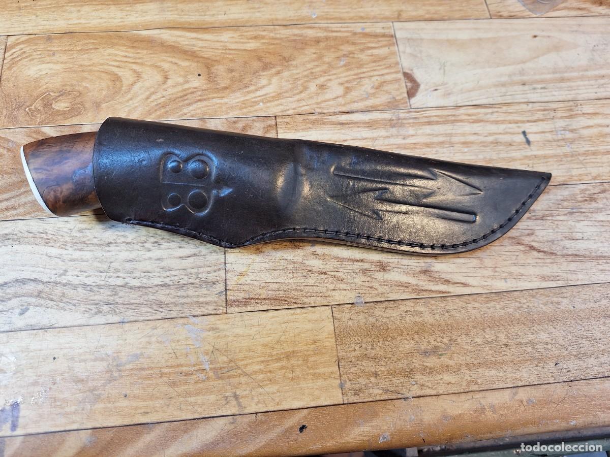 Coleccionismo deportivo: Cuchillo artesano de caza - Foto 2