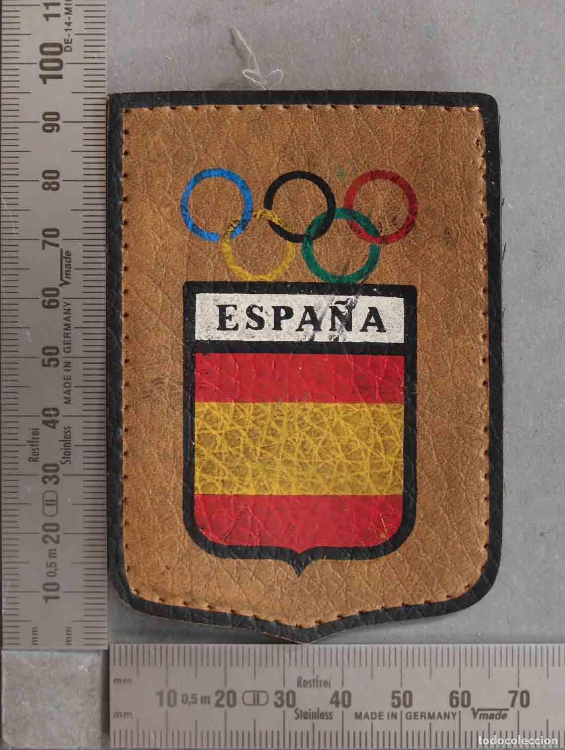 Coleccionismo deportivo: PARCHE. OLIMPICO. ESPA&Ntilde;A. CUERO - Foto 1