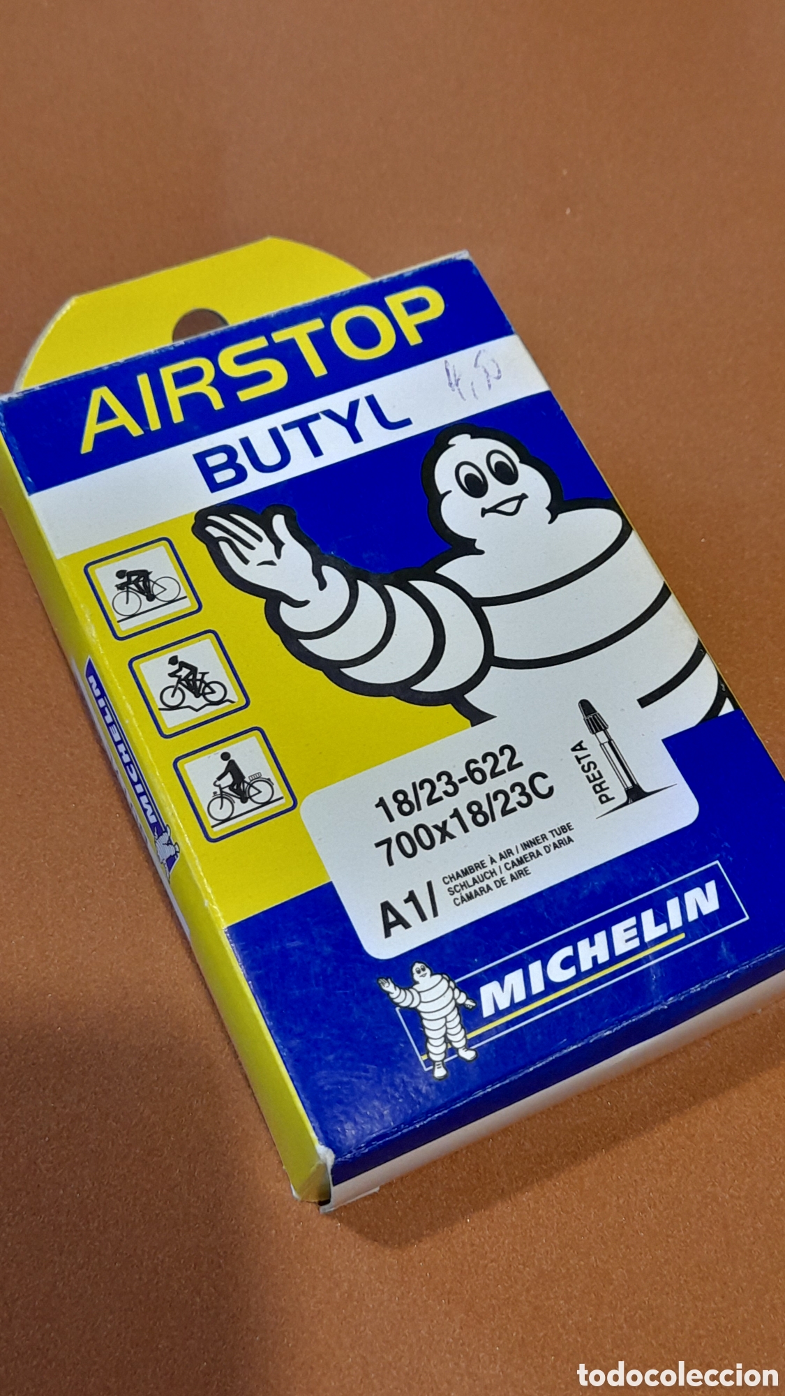 Coleccionismo deportivo: Camara de aire.Airstop Butyl.Michelin.