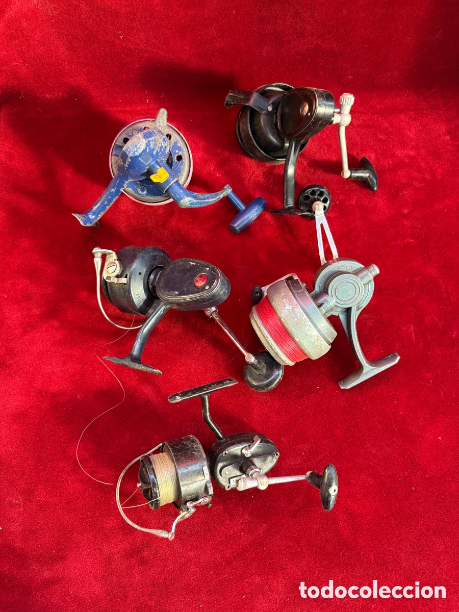 Coleccionismo deportivo: Gran lote de carretes de pesca antiguos!