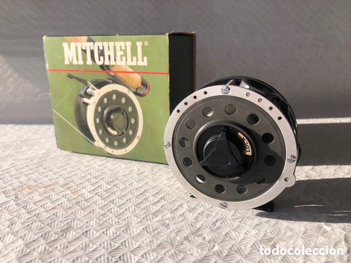 Coleccionismo deportivo: Antiguo carrete pesca autom&aacute;tico MITCHELL 710 jamas usado