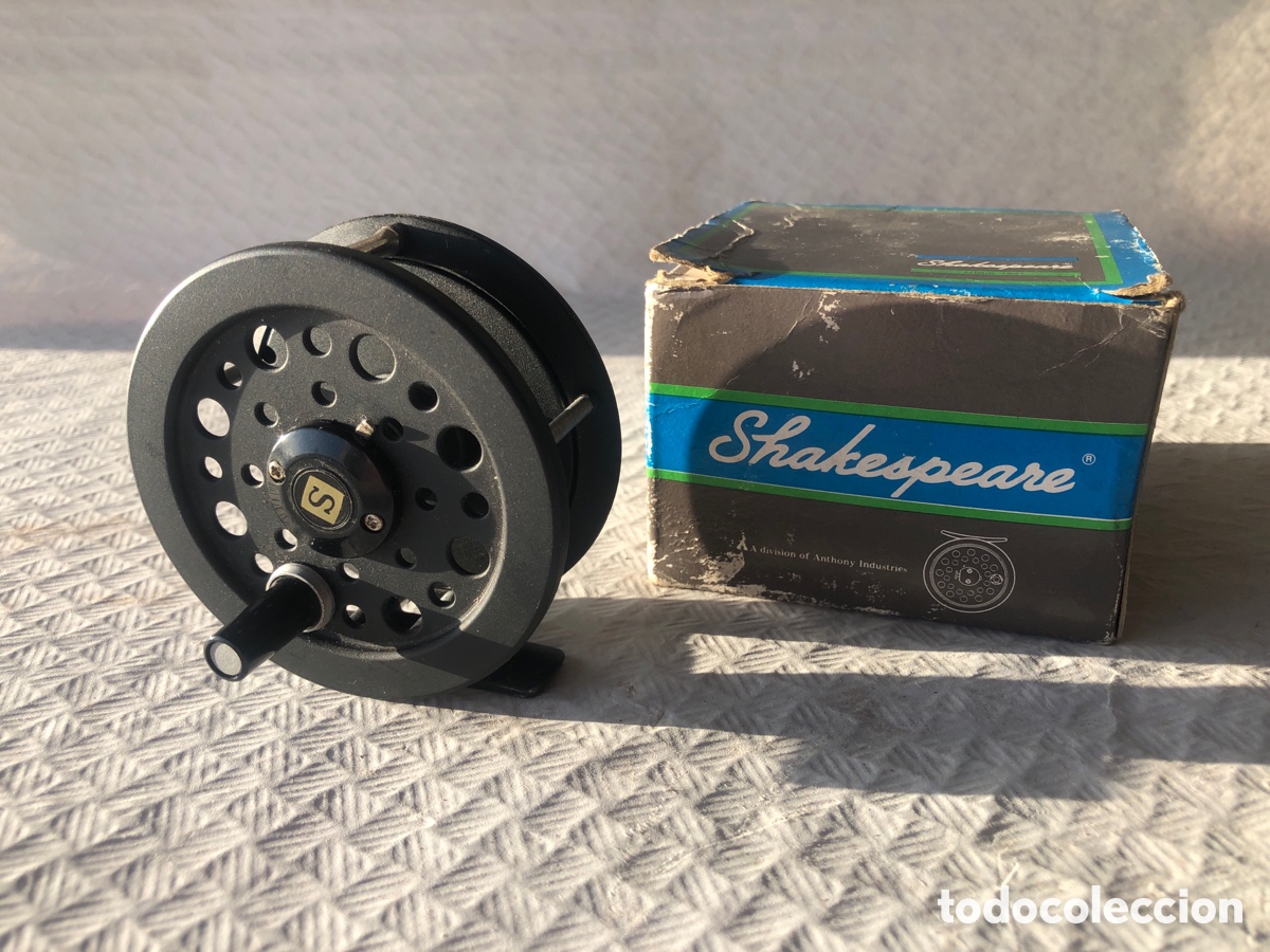 Coleccionismo deportivo: Antiguo carrete de pesca mosca SHAKESPEARE