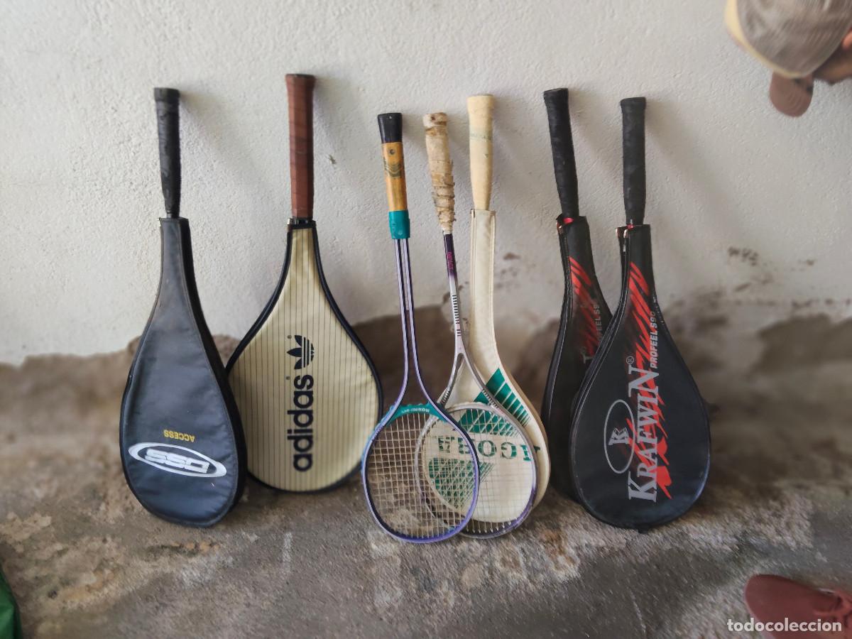Coleccionismo deportivo: lote raquetas vintage de tennis y squash - adidas - agora - Dss access - Krafwin