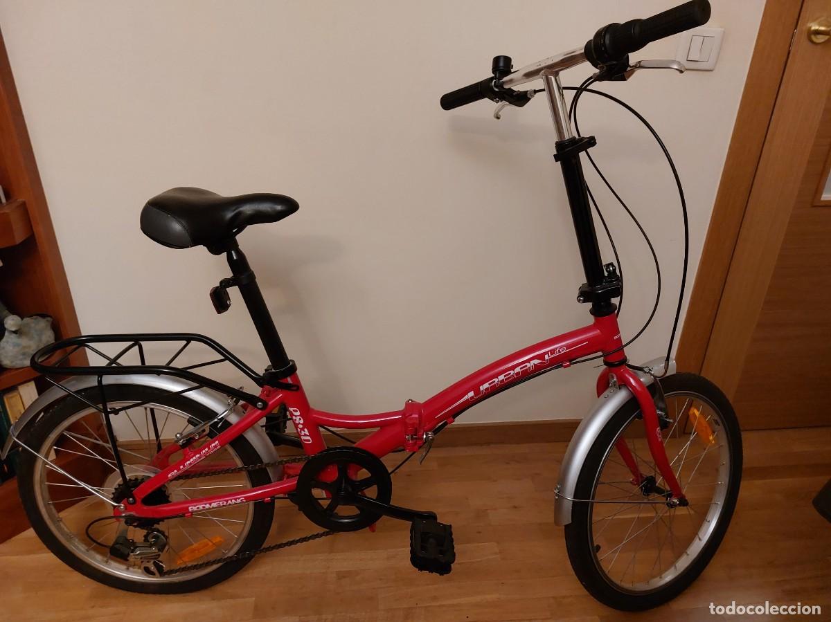 Sports collectibles: Bicicleta Plegable Boomerang Rosa