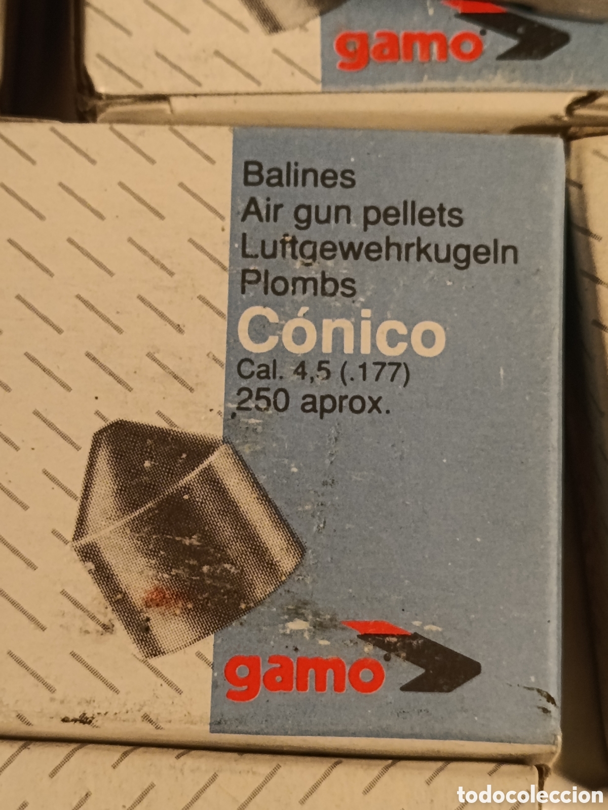 Coleccionismo deportivo: 10 cajas Balines c&oacute;nicos gamo