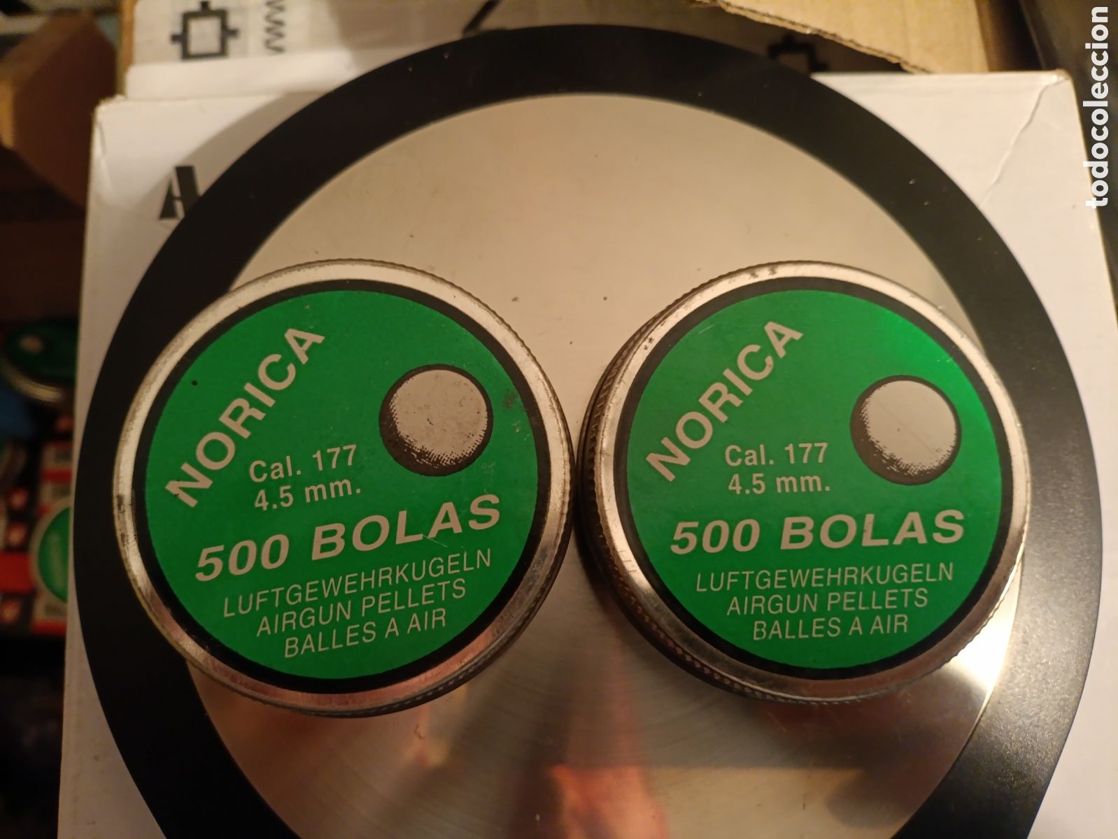 Coleccionismo deportivo: 2 latas bolas Norica - Foto 3