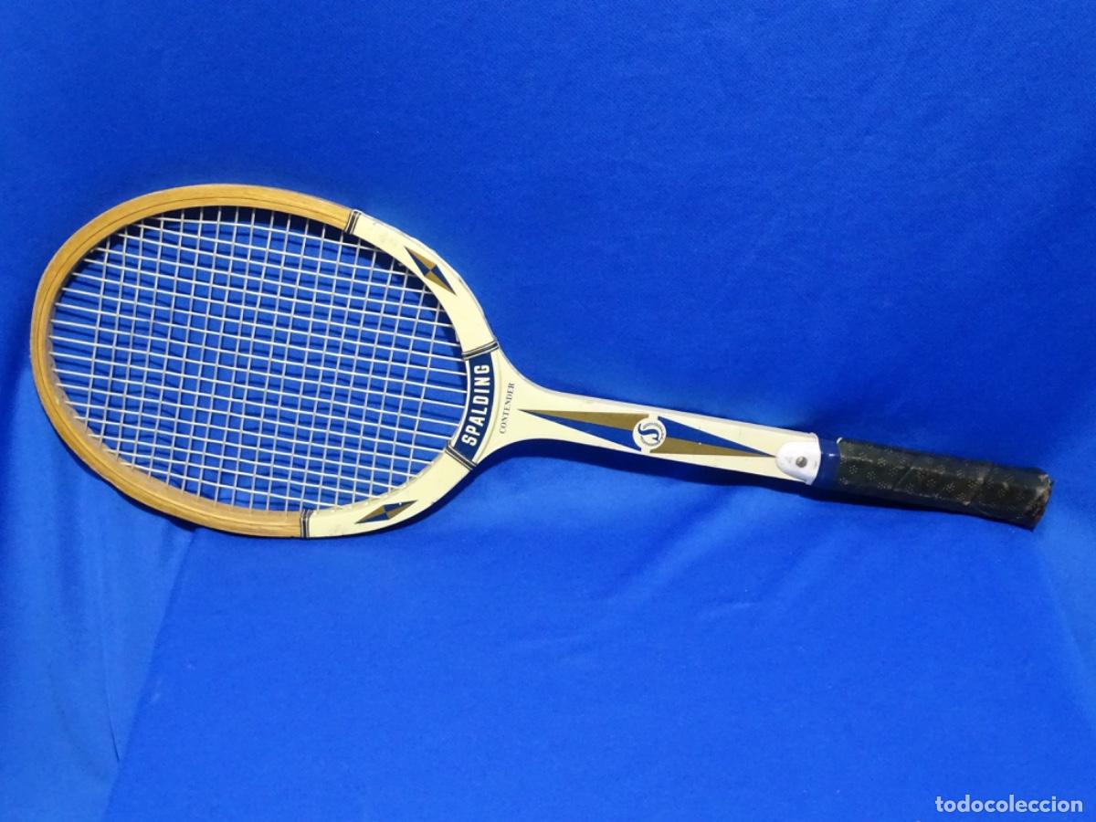 Coleccionismo deportivo: ANTIGUA RAQUETA EN MADERA SPALDING CONTENDER.