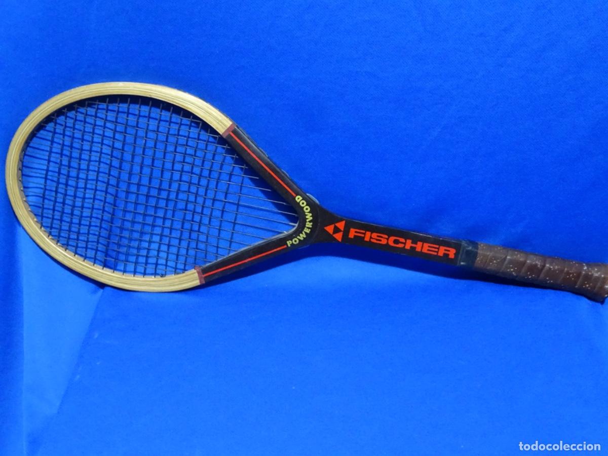 Coleccionismo deportivo: ANTIGUA RAQUETA MADERA POWERWOOD FISCHER. MUY RARA. CASI NUEVA.