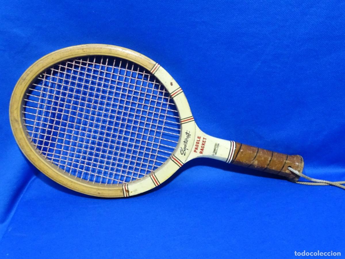 Coleccionismo deportivo: ANTIGUA RAQUETA MADERA P&Aacute;DEL. PADDLE PACKET. SPORTEFAFT.