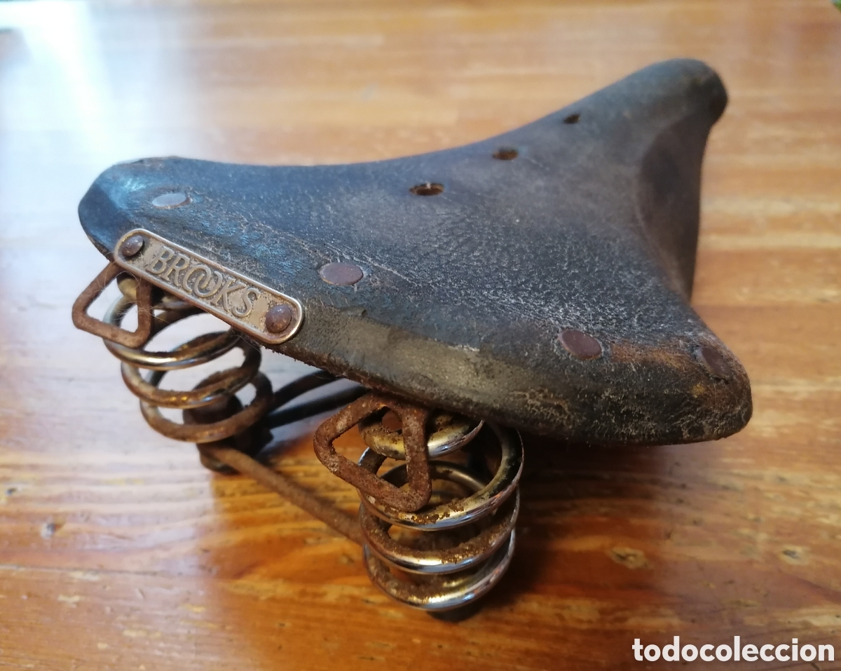 Coleccionismo deportivo: Antiguo sill&Iacute;n de bicicleta BROOKS - Foto 2