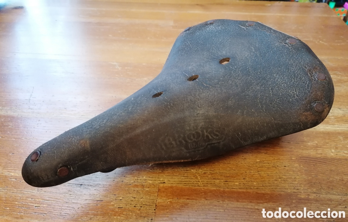 Coleccionismo deportivo: Antiguo sill&Iacute;n de bicicleta BROOKS - Foto 3