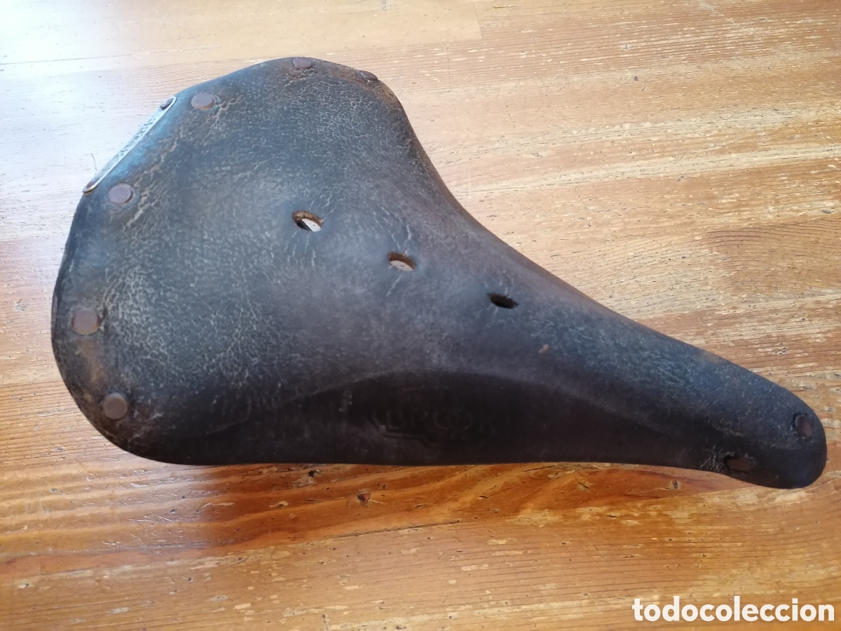 Coleccionismo deportivo: Antiguo sill&Iacute;n de bicicleta BROOKS - Foto 5