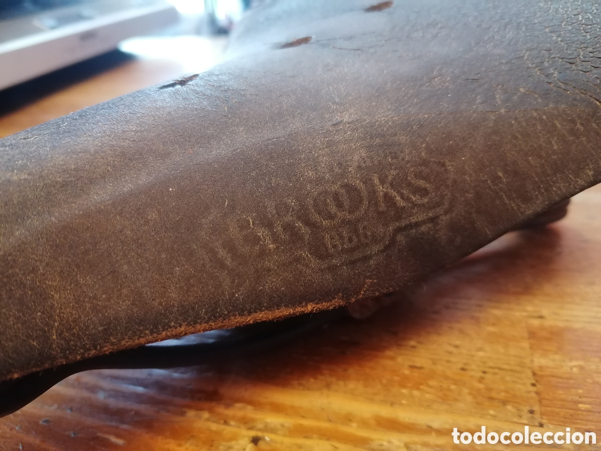 Coleccionismo deportivo: Antiguo sill&Iacute;n de bicicleta BROOKS - Foto 6