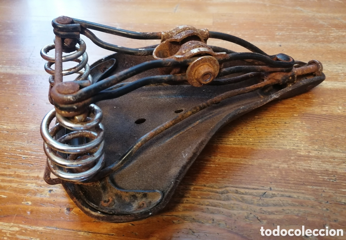 Coleccionismo deportivo: Antiguo sill&Iacute;n de bicicleta BROOKS - Foto 7