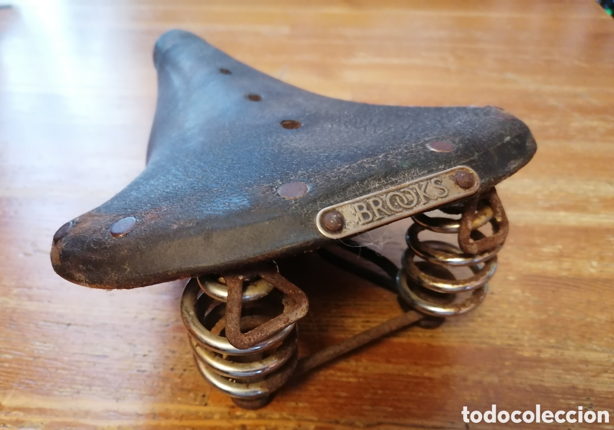 Coleccionismo deportivo: Antiguo sill&Iacute;n de bicicleta BROOKS