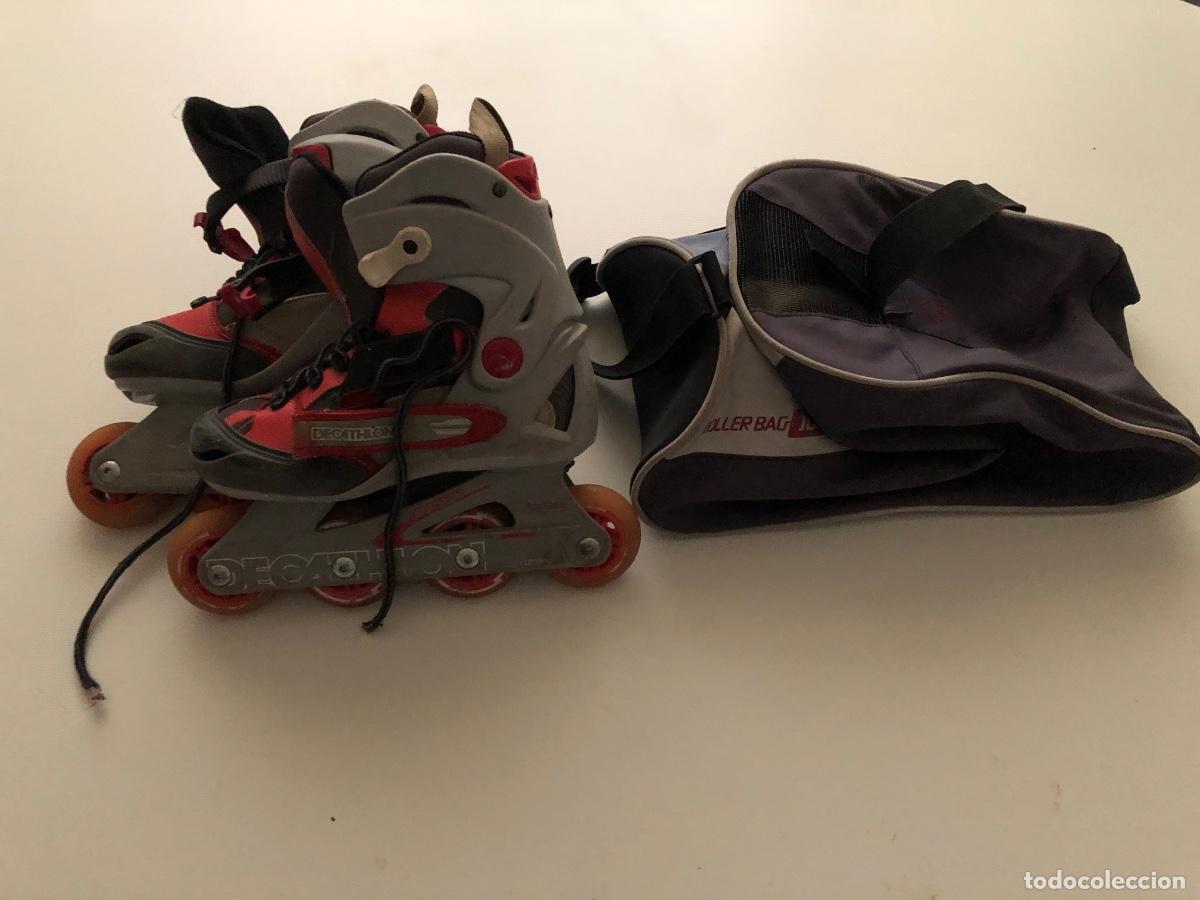 Coleccionismo deportivo: Patines en l&iacute;nea de la marca Decathlon. Modelo: V310 jr. Talla 34-35-36 (EU) Con bolsa de transporte