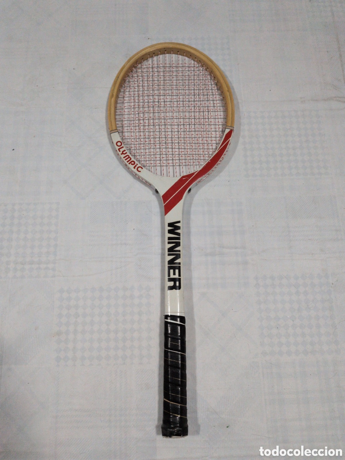 Coleccionismo deportivo: Raqueta de tenis de madera vintage Olimpic Winner