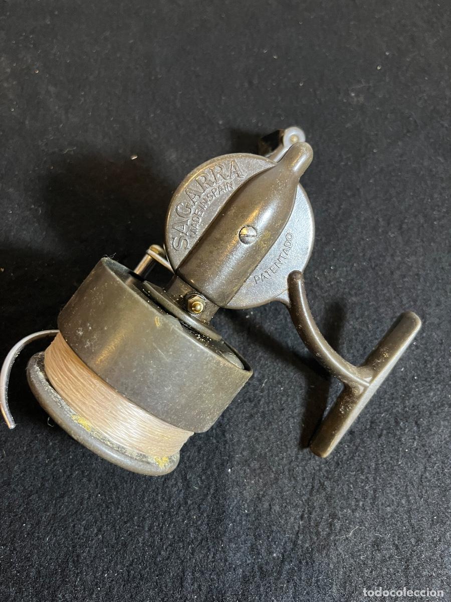 Coleccionismo deportivo: Carrete pesca Sagarra Modelo 47 vintage Made in Spain Sitges reel antiguo cl&aacute;sico pesca deporte