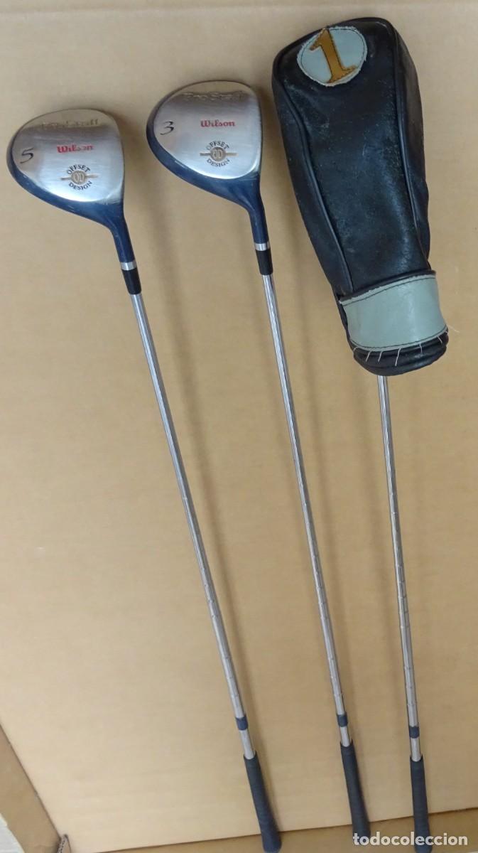 Coleccionismo deportivo: Palos de Golf Wilson Prostaff Maderas num 1 ,3 y 5