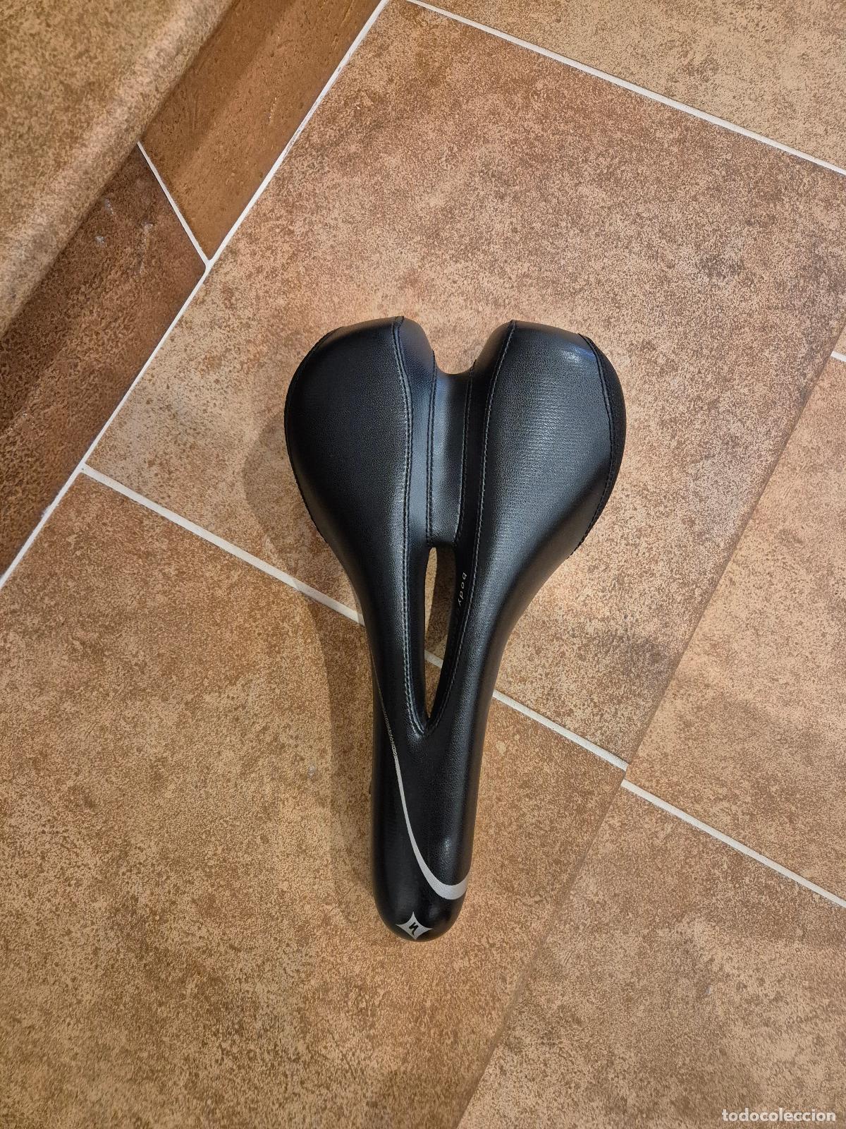 Coleccionismo deportivo: Sill&iacute;n Specialized Riva Body Geometry Negro - Foto 2