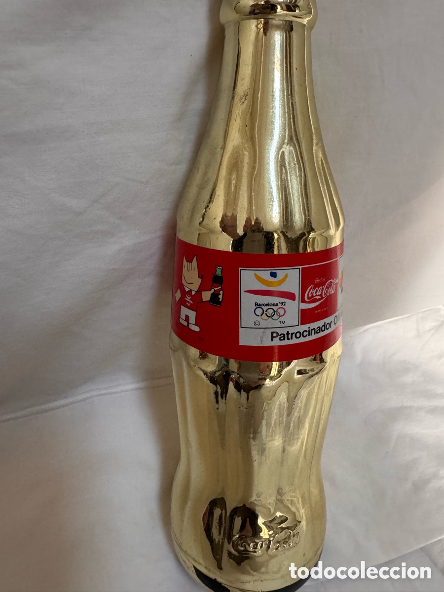 Coleccionismo deportivo: Tres botellas Coca Cola a&ntilde;o 92 - Foto 4