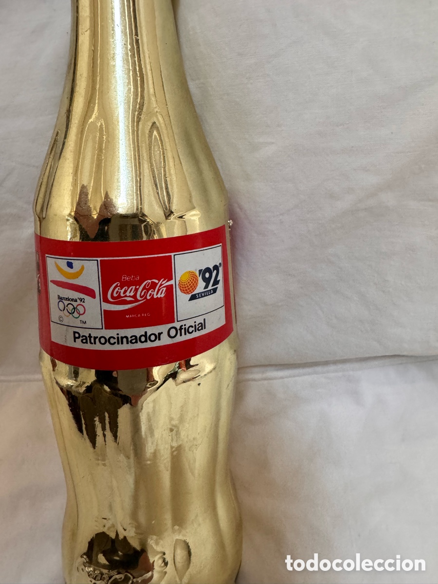 Coleccionismo deportivo: Tres botellas Coca Cola a&ntilde;o 92 - Foto 5