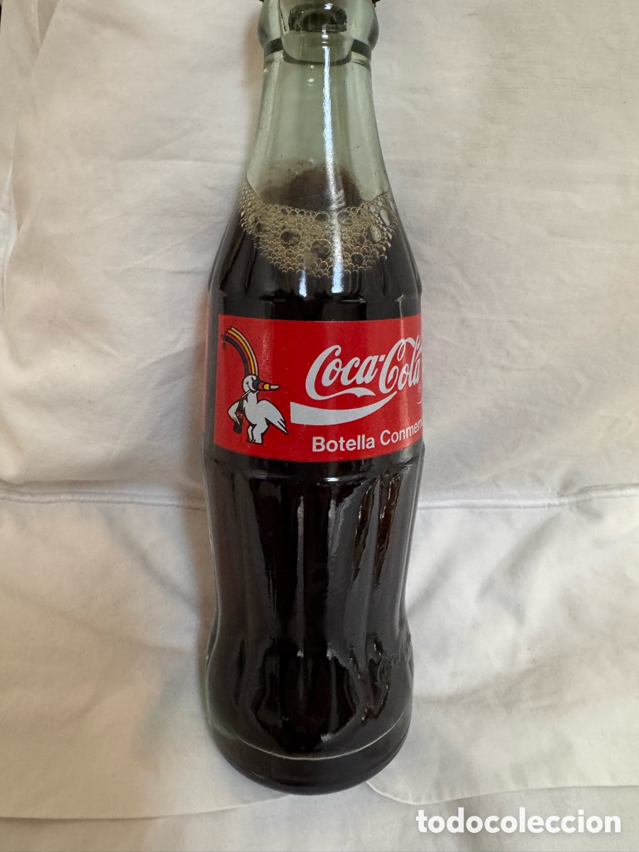Coleccionismo deportivo: Tres botellas Coca Cola a&ntilde;o 92 - Foto 7