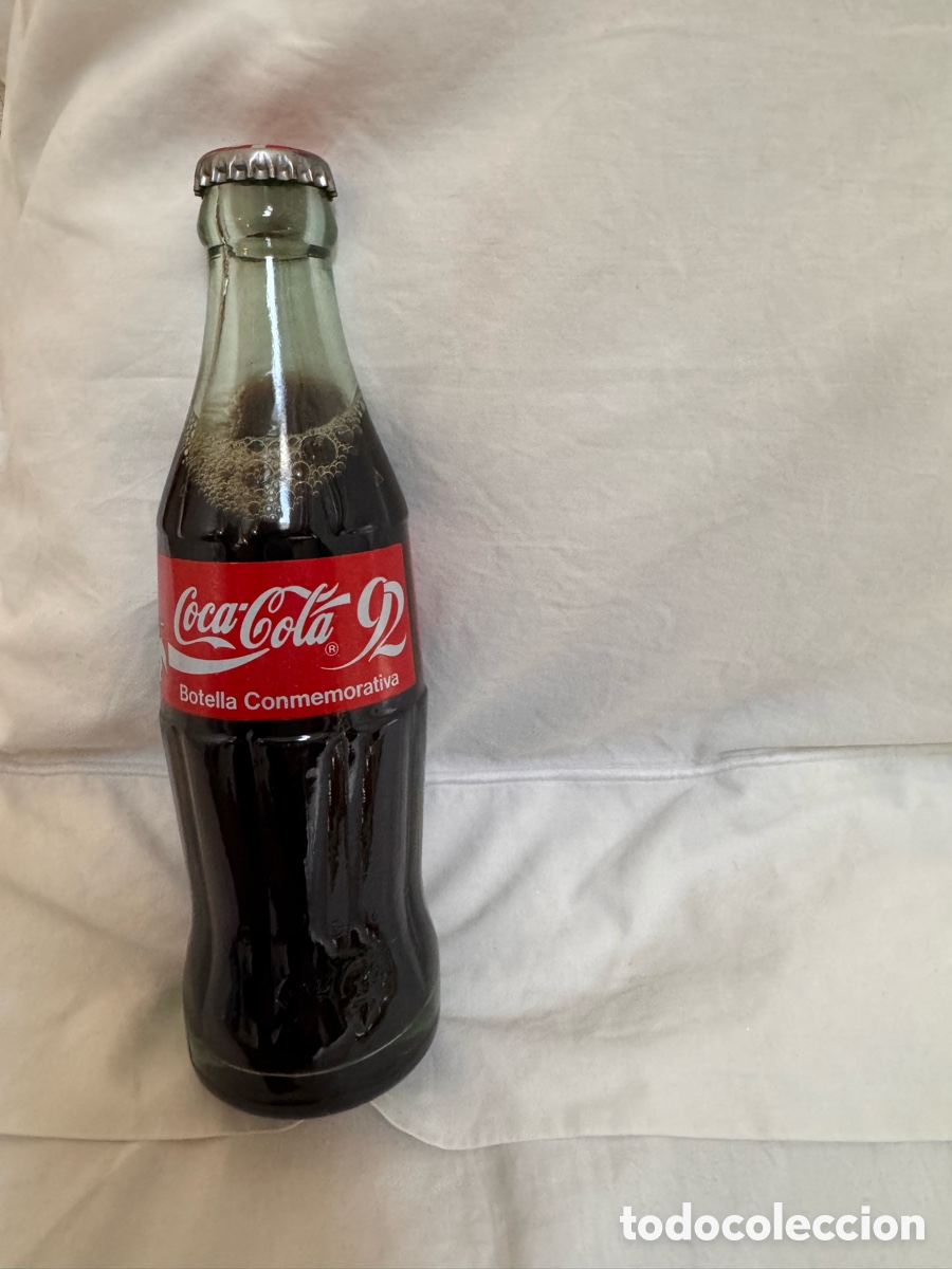 Coleccionismo deportivo: Tres botellas Coca Cola a&ntilde;o 92 - Foto 8