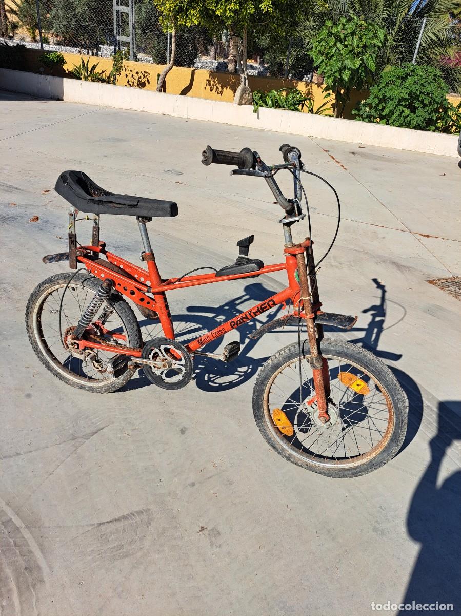 Sports collectibles: Bicicleta moto cross panther, 2 marchas, Derbi, para restaurar.