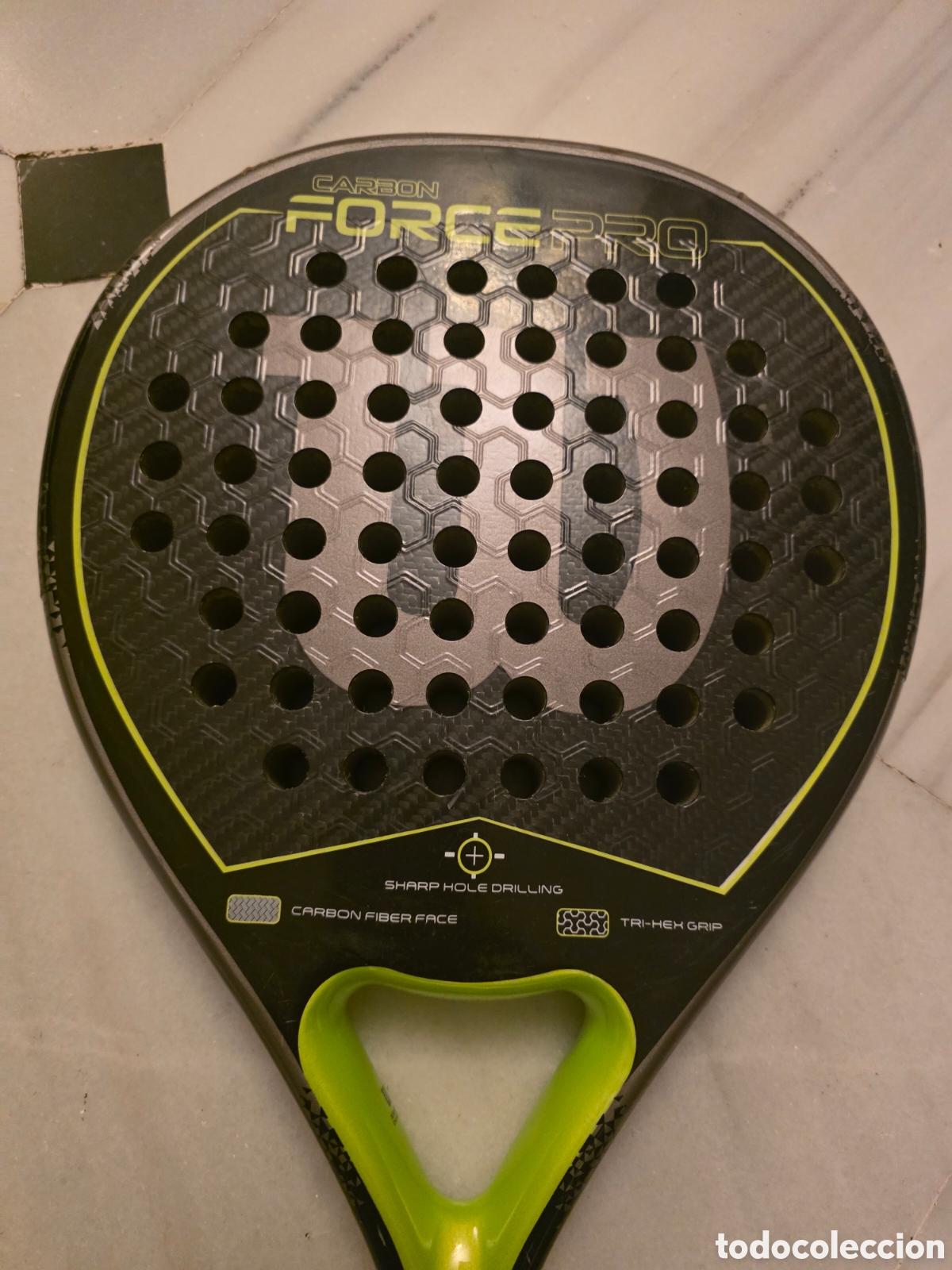 Coleccionismo deportivo: Pala wilson p&aacute;del Carbon Force Pro - Foto 2