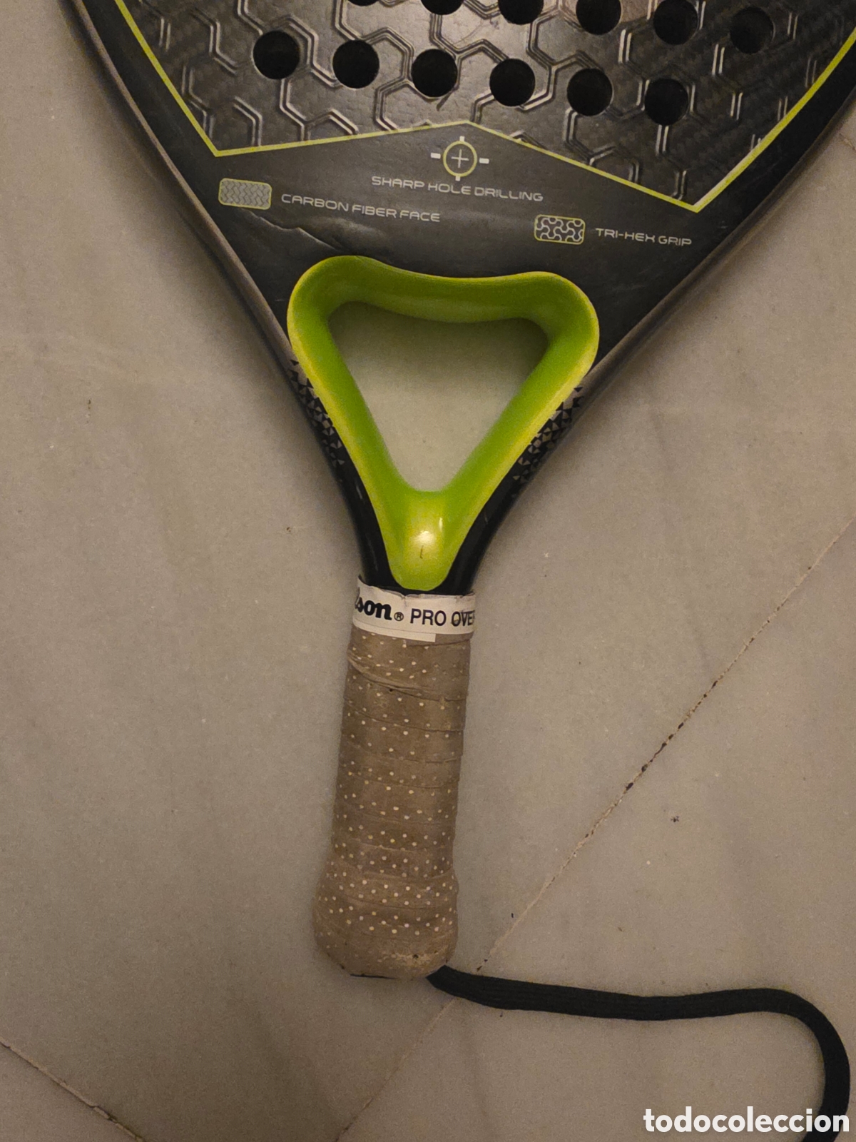Coleccionismo deportivo: Pala wilson p&aacute;del Carbon Force Pro - Foto 3