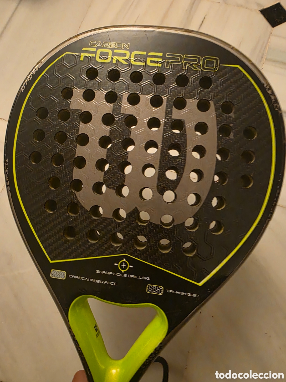 Coleccionismo deportivo: Pala wilson p&aacute;del Carbon Force Pro - Foto 6
