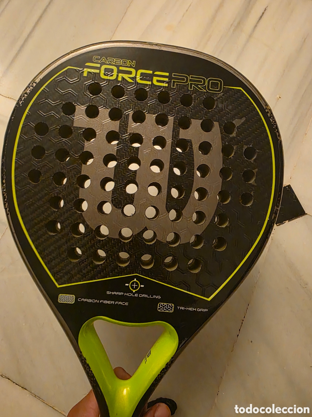Coleccionismo deportivo: Pala wilson p&aacute;del Carbon Force Pro - Foto 7