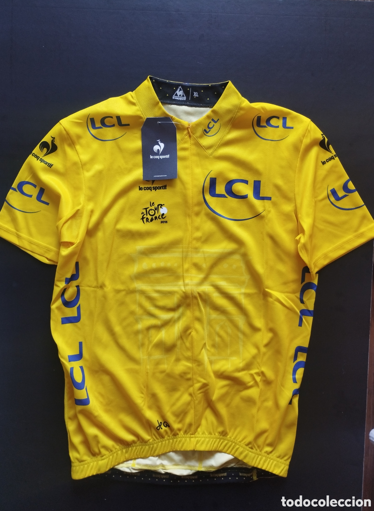Coleccionismo deportivo: Maillot nuevo con etiqueta original Le Coq Sportif Les tour de France 2015. Talla XL.