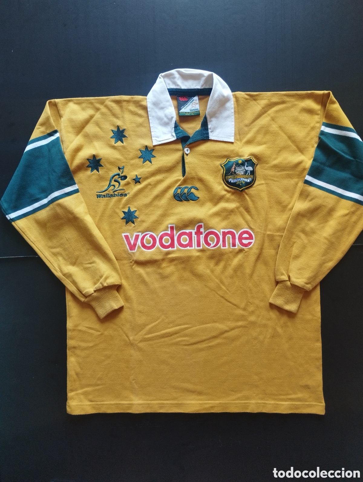 Coleccionismo deportivo: Camiseta de Rugbi Union Australia en muy buen estado talla XL.