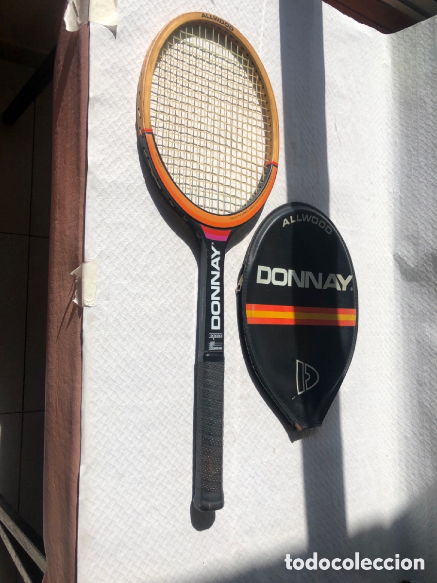 Coleccionismo deportivo: Antigua raqueta tenis de madera DONNAY BJON BORG