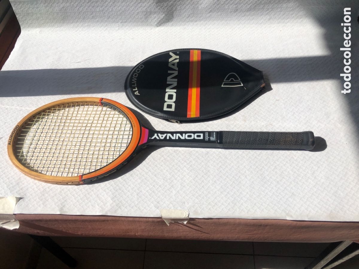 Coleccionismo deportivo: Antigua raqueta tenis de madera DONNAY BJON BORG