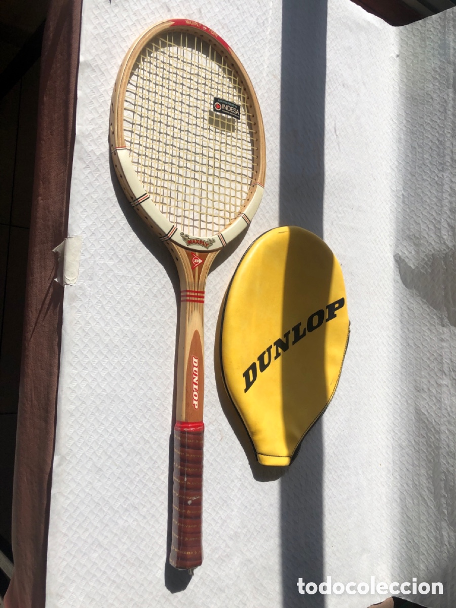 Coleccionismo deportivo: Antigua raqueta tenis de madera DUNLOP MAXPLY FORT JAMAS USADA